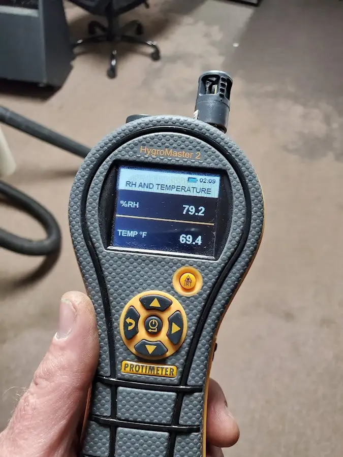 Moisture meter humidity assessment for Mold Remediation & Removal in East Lyme